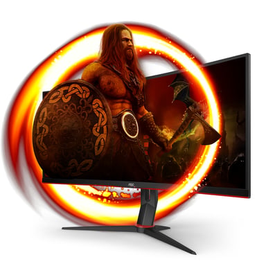 AOC G2 CU34G2X/BK 86,4 cm (34'') 3440 x 1440 pixel Quad HD LED Monitor PC a schermo piatto Nero, Rosso