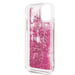 Custodia Karl Lagerfeld Bling Bling con charms fluttuanti per Apple iPhone 11 Pro, rosa