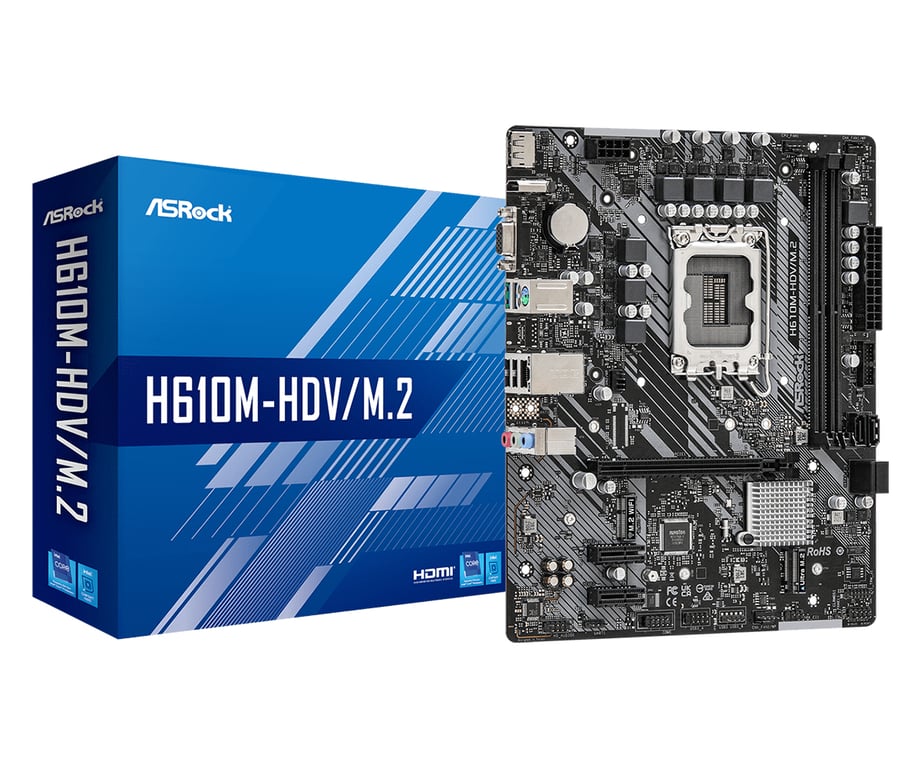 Asrock H610M HDV/ .2 Intel H610 LGA 1700 micro ATX Neuf