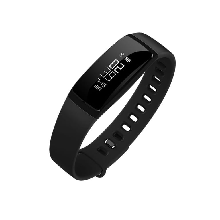 Montre Cardio Android iOs Bracelet Connecté Bluetooth Waterproof Podomètre Noir YONIS