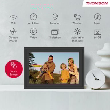 Thomson F10 marco fotográfico digital Negro 25,6 cm (10.1'') Pantalla táctil Wifi
