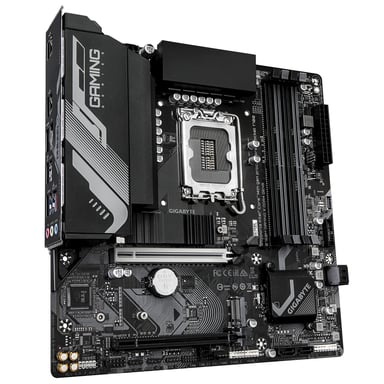 GIGABYTE B760M GAMING X DDR4 GEN5 Placa Base – Compatible con procesadores Intel Core 14ª generación, VRM de 8+1+1 fases, hasta 3200 MHz DDR4, 2 x M.2 PCIe 4.0, LAN 2.5 GbE, USB 3.2 Gen 1