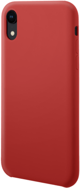 Coque en Gel de Silicone Doux pour Apple iPhone XR, Rouge Ardent