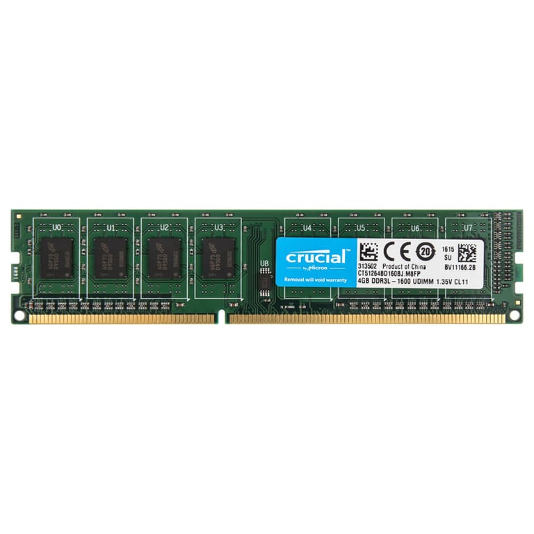 Crucial CT51264BD160BJ module de mémoire 4 Go 1 x 4 Go DDR3L 1600 MHz Neuf - vue 5