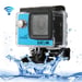 SJCam SJ4000 Wi-Fi Caméra d'action étanche 30 m 12MP Angle 170 ° 1080p HD 2.0 Écran LCD Bleu