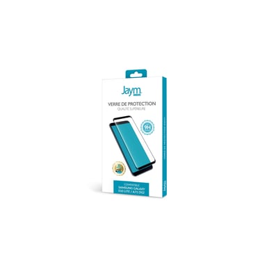 JAYM - Cristal Protector Premium para Samsung Galaxy A71 5G / S10 Lite - 3D Incurvado con Contorno Negro - 9H Ultra Resistente Reforzado - Asahi Calidad Premium