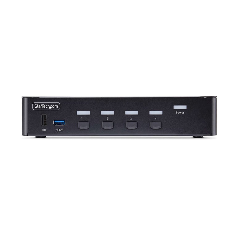 StarTech.com Switch KVM DisplayPort 4 Ports 8K 60Hz DP 1.4 6 Ports USB Commutateur écran clavier audioUSB 4 x KVM / audio / USB 1 utilisateur local de bureau Conformité TAA - vue 4