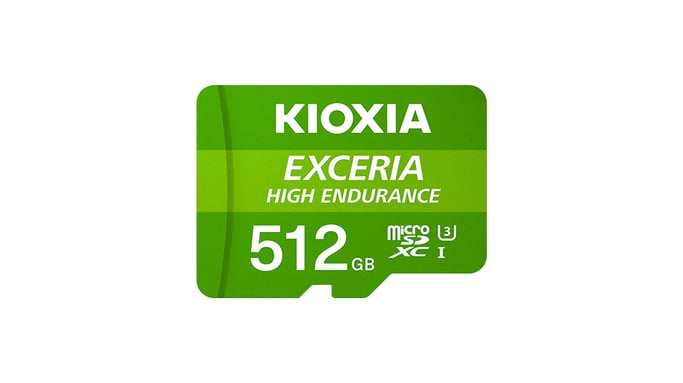 KIOXIA MICRO SD 512GB EXCERIA HIGH ENDURANCE UHS-I C10 R98 CON ADATTATORE