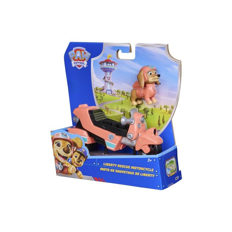 Véhicule Liberty PAW Patrol Spin Master Moto 15 cm avec Figurine amovible Neuf - vue 1