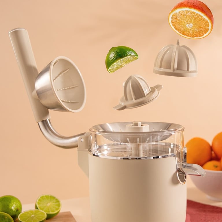 Cecotec Presse agrumes électrique Xqueeze RetroJuice 1000 . Pour oranges et agrumes filtre inox 2 cônes amovibles capacité 500 ml compatible lave vaisselle. - vue 4