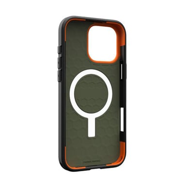 Coque pour iPhone 16 Pro Max MagSafe Motif Hexagonal Modèle Civilian Vert