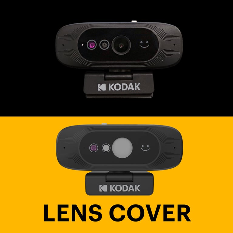Webcam Kodak Access – HD 1080p, Reconnaissance Faciale Windows Hello - vue 3