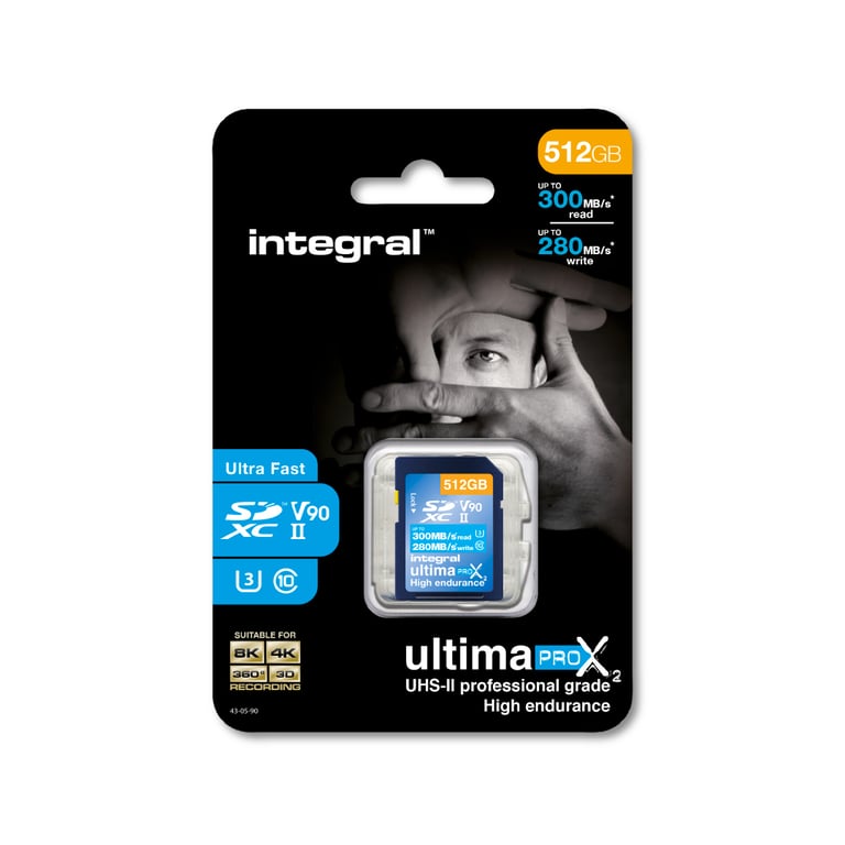 Integral UltimaPro X2 INSDX512G-300/280U2 mémoire flash 512 Go UHS-II