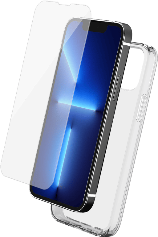 Pack iPhone 13 Pro Max Coque Transparente + Verre trempé Bigben - Bigben  Connected