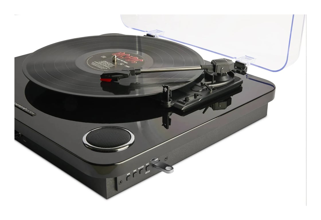 Platine Vinyle Energy Sistem BlackSpin – Bluetooth, 10 W, Entraînement par Courroie - vue 4