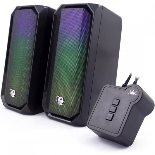 Haut-Parleur CoolBox Deep Gaming R205 – 2.0 Canaux, 6 W, Bluetooth 5.0 - vue 3