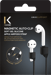 Cinturino in morbido silicone gel con clip magnetica per AirPods/ AirPods Pro, nero satinato