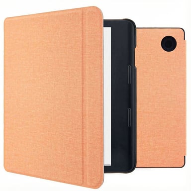 imoshion Étui de liseuse portefeuille Canvas Sleepcover avec support pour Kobo Sage / Tolino Epos 3 - Peach