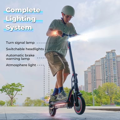 Scooter Eléctrico W7 | Motor 650W | Batería 42V 10.5Ah | Neumáticos de 8.5 Pulgadas| Velocidad Máx 35 km/h | Autonomía 35 km