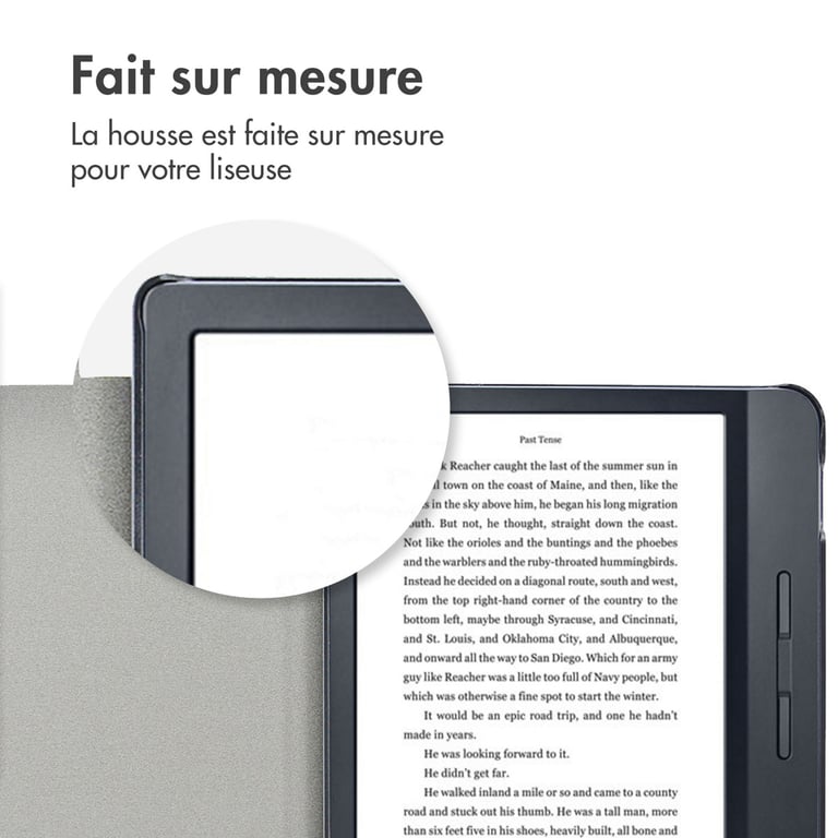 imoshion Étui de liseuse portefeuille Canvas Sleepcover avec support pour Kobo Libra H2O Neuf - vue 3