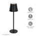 Nedis Lámpara de mesa con regulador táctil 1,8W 150lm 3000-6000K IPX4 Recargable Negro