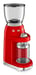 Smeg CGF11RDEU appareil à moudre le café 150 W Rouge, Transparent