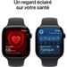 Apple Watch Series 11 GPS 46mm Boitier en Aluminium Noir de Jais avec Black Sport Band - M/L