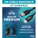 Jaym Cable de carga y sincronización de datos USB a Lightning MFI 2.4A 1M Negro