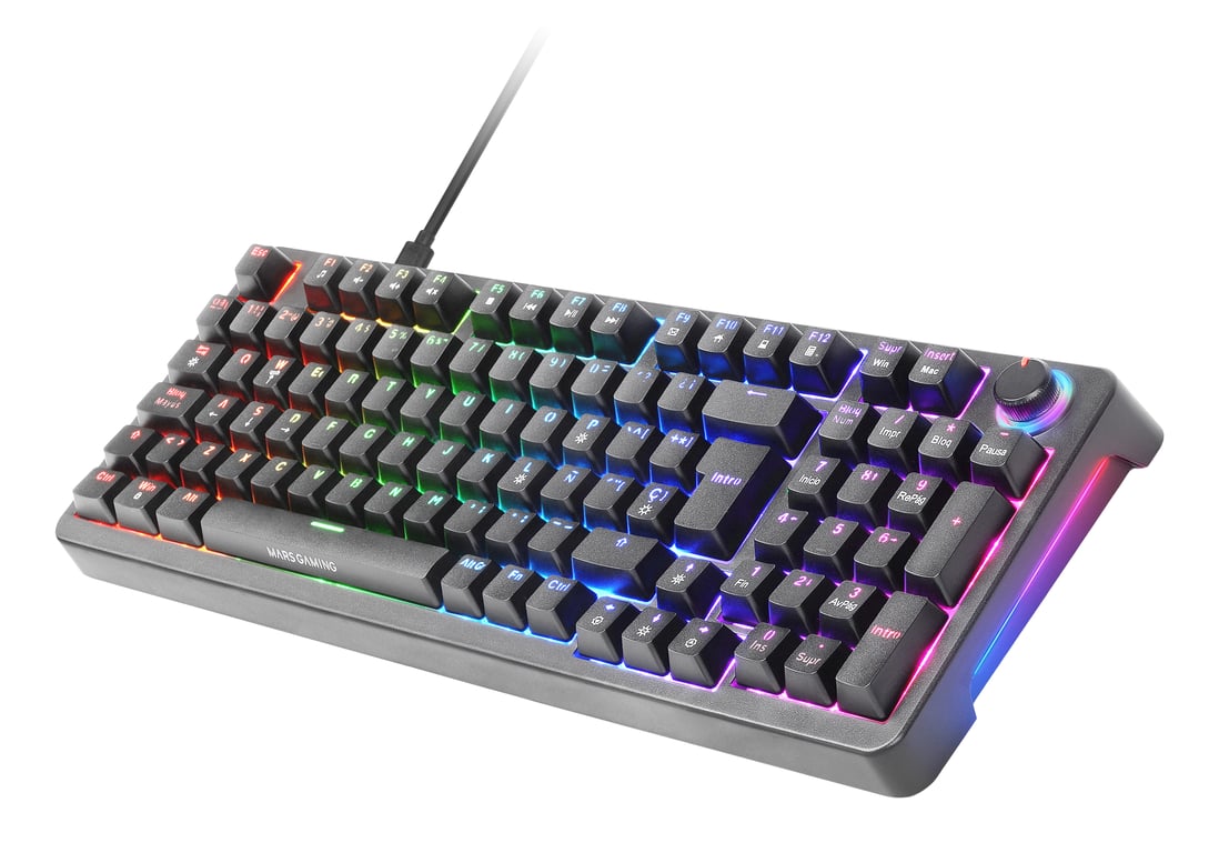Mars Gaming MKPROYES clavier Jouer USB QWERTY Espagnole Neuf
