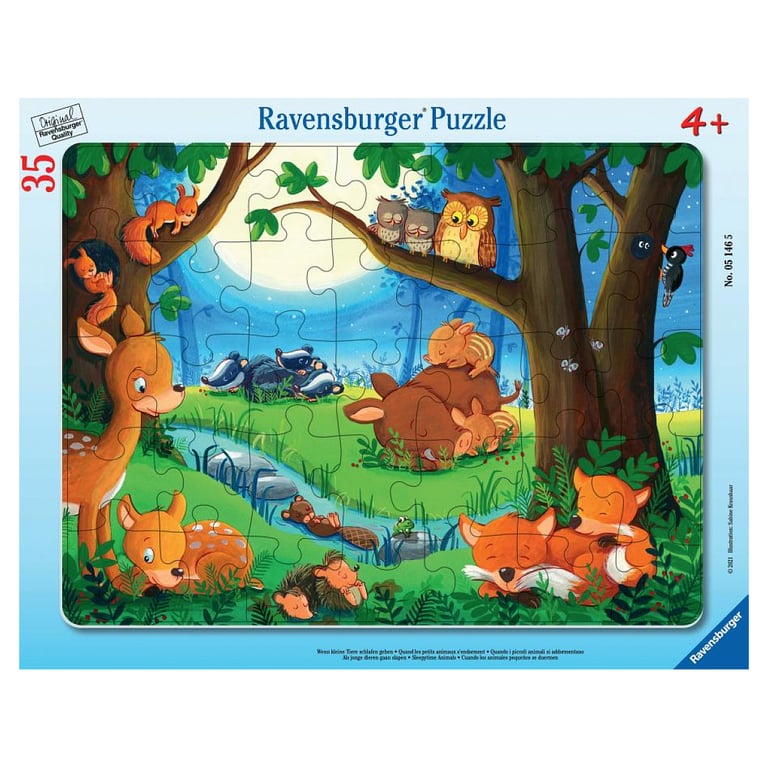 Puzzle cadre 15 pièces : Affectueux animaux Ravensburger France - vue 7