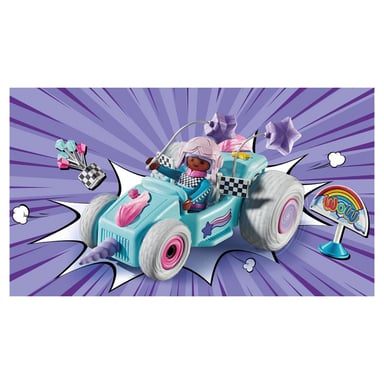 J71635 Funstars - Juego de Unicornio y Go-Kart para Niñas