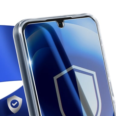 Coque Silicone pour Samsung Galaxy A16 avec Verre Trempé Antichoc Transparent