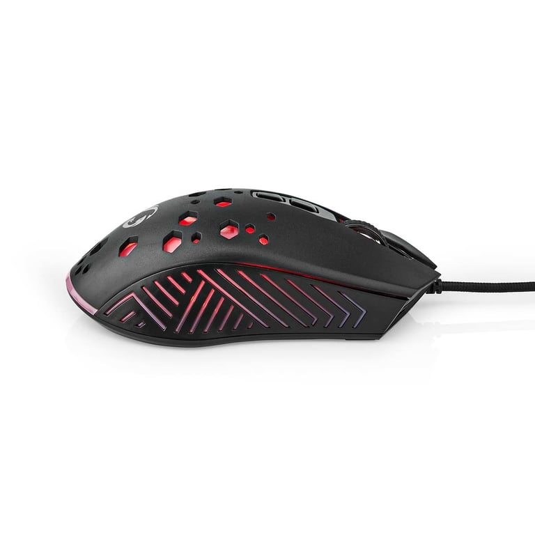 Nedis GMWD410BK souris Gaming Droitier USB Type-A Optique 7200 DPI - Neuf