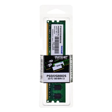 Patriot Memory 2GB PC2-6400 módulo de memoria 1 x 2 GB DDR2 800 MHz