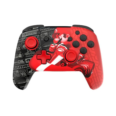 Manette sans fil Turtle Beach Rematch Glow Mario pour Nintendo Switch et Switch OLED Boutons programmables Noir et Rouge