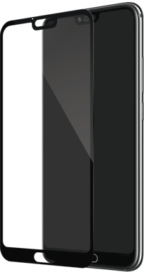 Protector de pantalla de cristal templado (100% cobertura de superficie) para Huawei Honor 10, Negro