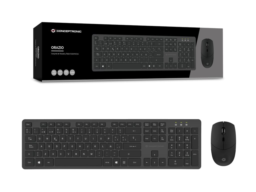 Clavier Conceptronic Orazio01ES – Sans Fil QWERTY Espagnole, 109 Touches - vue 5