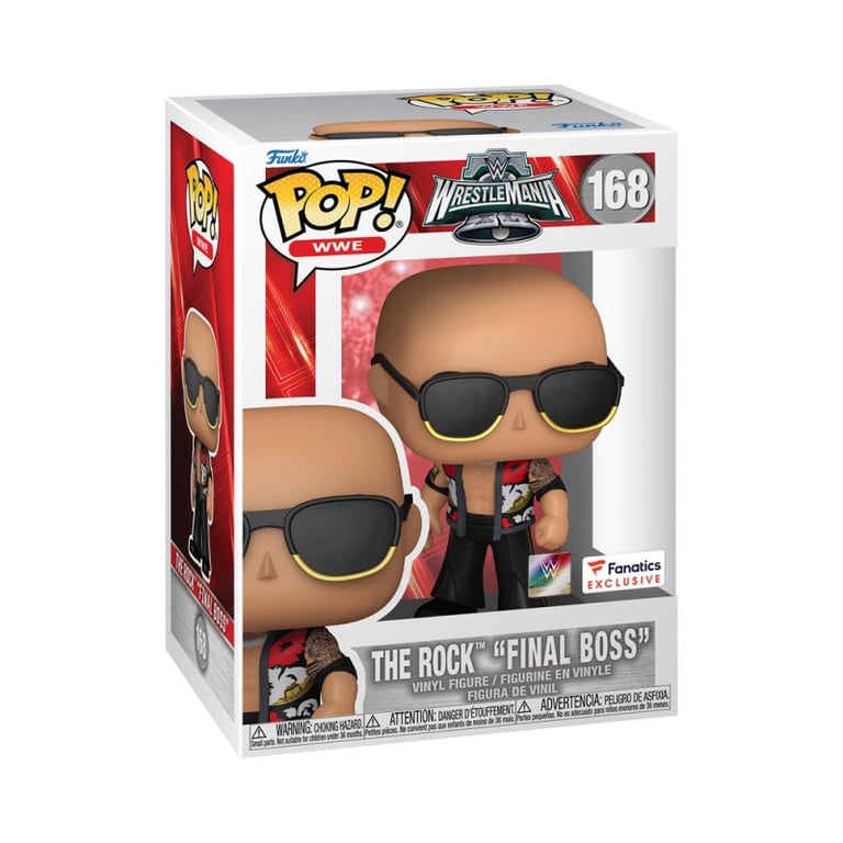 Figurine Funko Pop WWE The Rock Final Boss WrestleMania 40 - Neuf