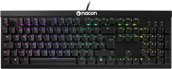 Clavier Gaming touches mécaniques-optiques Noir Nacon