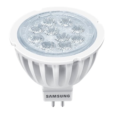 LED SAMSUNG MR16 GU5.3 2700°K 12V E WATAGE 5W W= 35W (V) AC/DC12V Flujo (Lumen) 310 Ángulo 40°, sin oscurecer