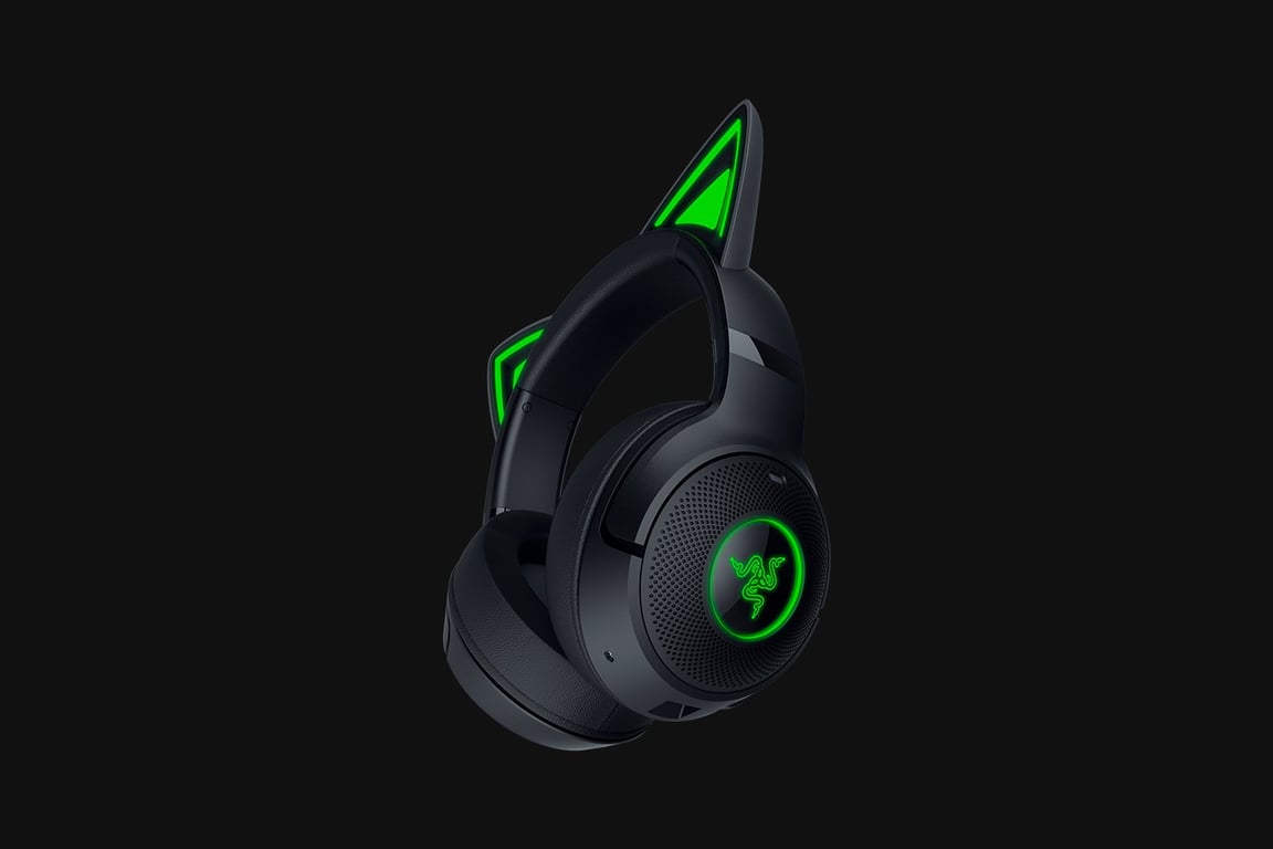 Razer Kraken Kitty V2 BT Casque Sans fil Arceau Gaming Bluetooth Noir - Neuf