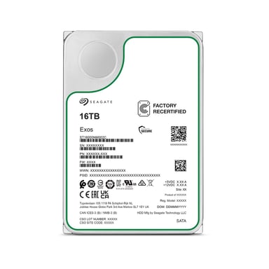 Seagate Exos 16TB 7200RPM SATA III con 256 MB di cache
