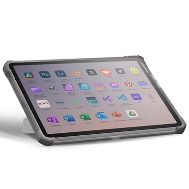 Coque pour Microsoft Surface 12 Pro Plyo avec Support et Porte-stylet Transparent