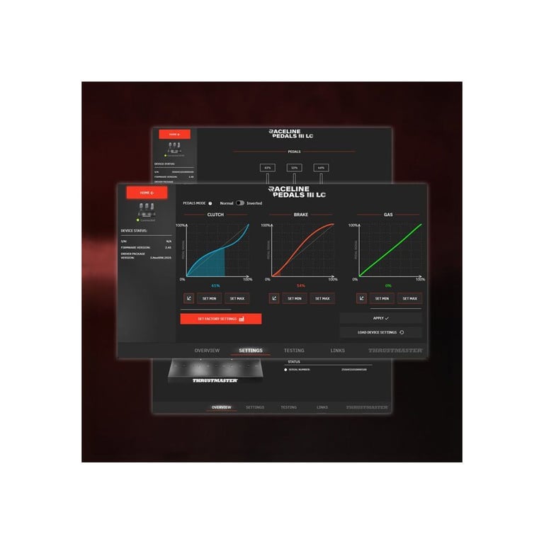 Kit d'évolution pédale de frein à cellule de charge THRUSTMASTER Raceline LC 3 pédales Noir - Neuf