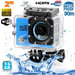 Camera Embarquée Sports Wi-Fi LCD Caisson Étanche Waterproof Full HD Bleue 16Go YONIS