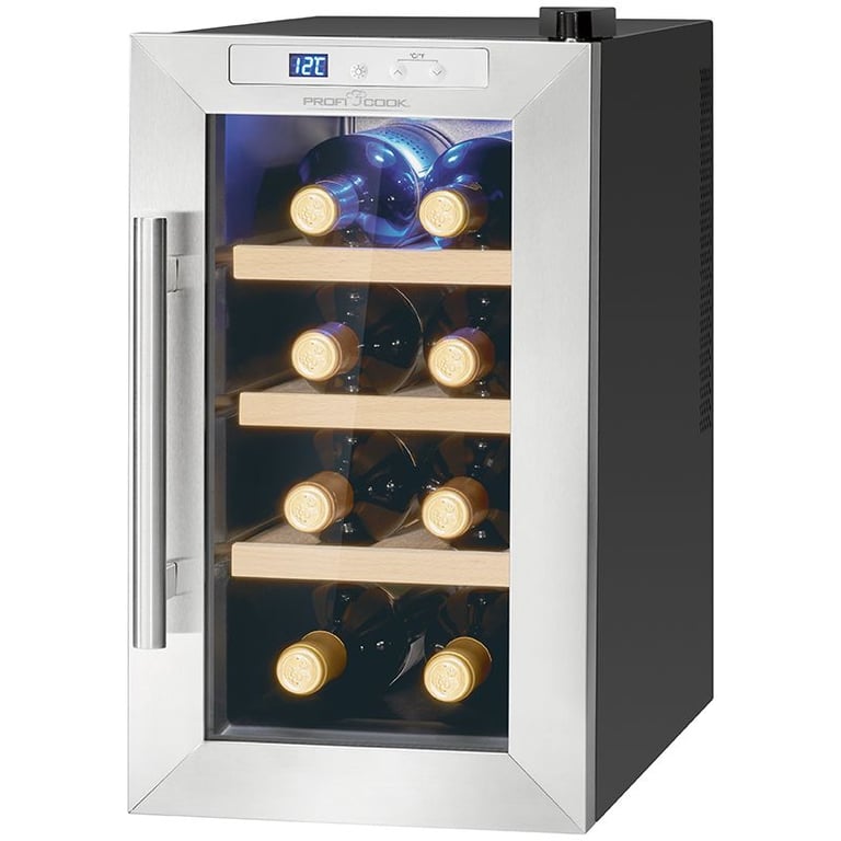 Cave à vin avec porte vitrée et écran LED Proficook PC WK1233 Neuf - vue 3