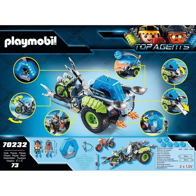 Moto des Neiges des Rebelles Arctiques Playmobil Top Agents pour Aventures Épiques Neuf - vue 2