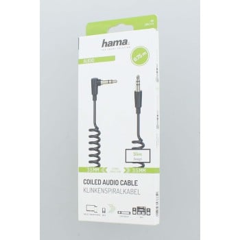Hama ''Flexi-Slim'' câble audio 0,75 m 3,5mm Noir