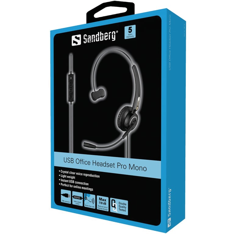 Sandberg USB Office Headset Pro Mono Neuf - vue 2