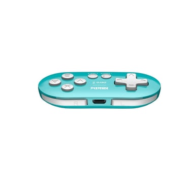 8Bitdo Zero 2 Turquesa Bluetooth Gamepad Digital Android, MAC, Nintendo Switch, Nintendo Switch Lite, PC